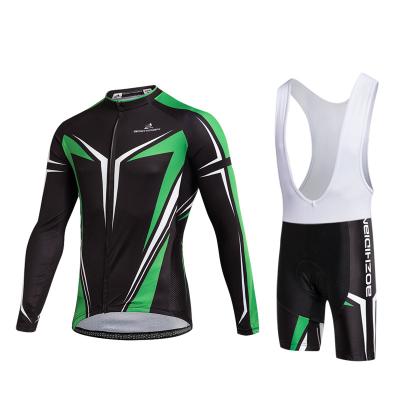 China Sweat-Wicking Male Phantom Ripple Long Sleeve Cycling Tank Top Set Cycling Casual Wear Winter Road Bicycle Strapless Pants For Men for sale