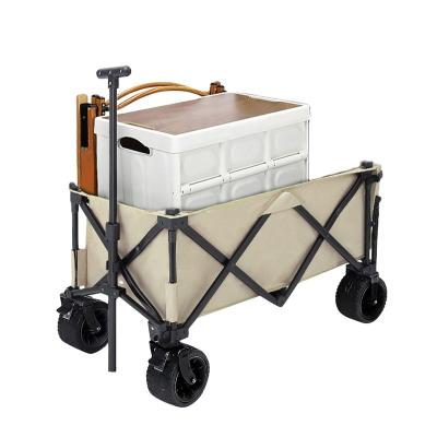 China Collapsible Folding Carry Trolley Camping Beach Wagon Tools Garden Wagon for sale