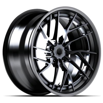 China Stepped Edge 3 Piece Forged Wheels 6061-T6 For Ferrari Lamborghini for sale