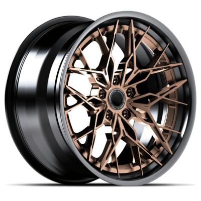 China Bent Staggered Spokes 3 Piece Forged Wheels Fits For McLaren Audi R8 for sale