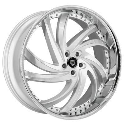 China Lexani Turbine 2PC Forged Wheels With SS Lip Deep Dish Lightweight for sale