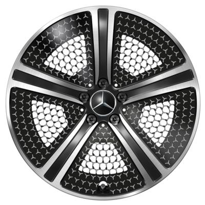 China 5-Spokes EQE V295 Schwarzes hoher Sheen Mercedes Benz Forged Wheels 20 Zoll zu verkaufen