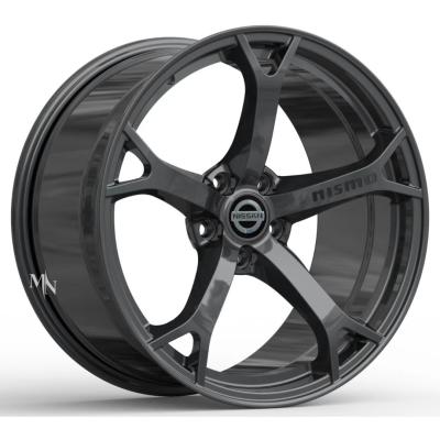 China Nissan Nismo OEM Gunmetal Wheel Rim Nissan 370Z Z34 Monoblock Forged Wheels for sale