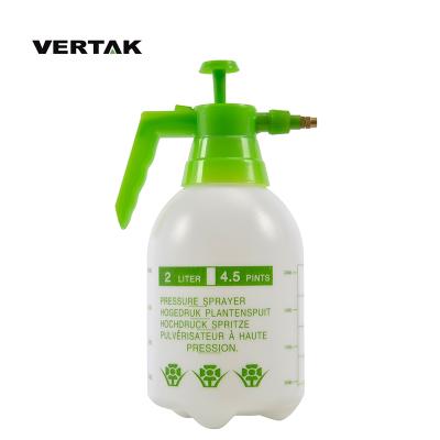 China Garden VERTAK 2L Plastic Manual Garden Pressure Pump Sprayer For Flower And Plant for sale