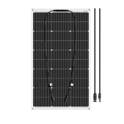 China Solar energy is converted into flexible electricity 18V 100W solar panel monocrystalline solar panel for car/home waterproof solar panel charging 12V 1000W for sale