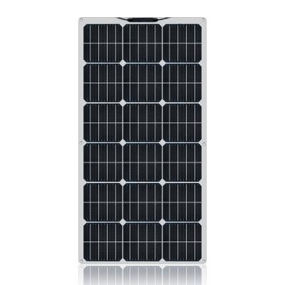 China Solar Power is Converted to Electricity 100W 200W 300W for Off- Grid Caravan Motorhome RV Camper Boats Covers 12 Volt Super Flexible Monocrystalline Solar Panel for sale