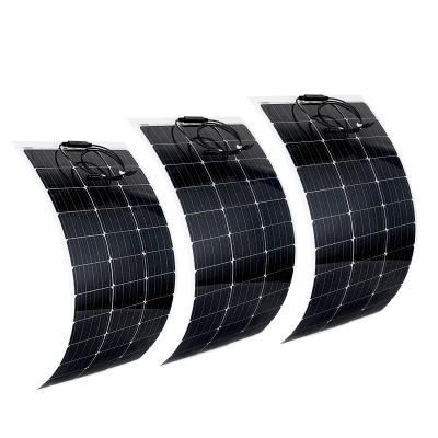 China Solar energy is converted into flexible electricity Bendable solar panel 600W 100W 200W 300W 400W 500W waterproof monocrystalline solar panel for sale