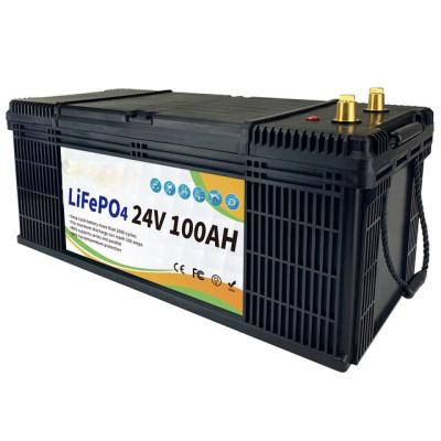 China Machine- 12V 60 80 100 120 200Ah 24V 100Ah LiFePO4 iron phosphate power battery with BMS For rv offroad campers golf cart for sale