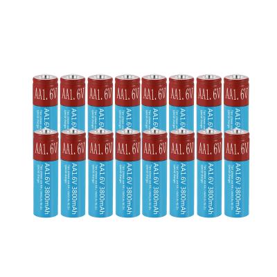 China Machine- Rechargeable AA Battery 1.6V NiZn 3800mAh AA Battery 1.6V Battery For MP3 Lights MP4 Camera RC Solar Car Car Toys for sale