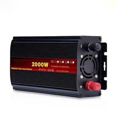 China 2KW 3KW 4KW 5KW 12V 24V 220V Pure Sine Wave Voltage Transformer Power Inverter DC 12V to 230V AC Converter with 2 LED Display 400x220x140mm for sale