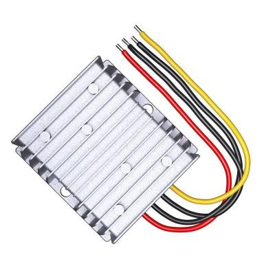 China 8-40V to 13.8V 5A 10A 20A 25A Power Converter Boost Male DC DC Voltage Stabilizer Car Inverter Voltage Converter 74x74x31mm for sale