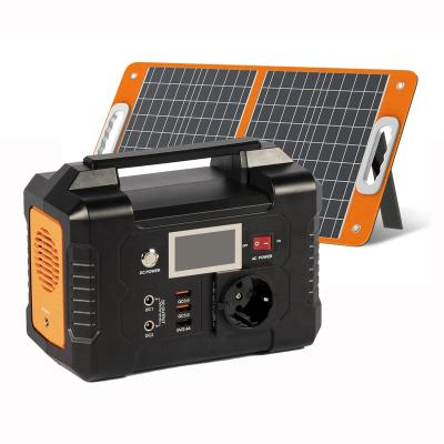 China Camping 200W Power Station Generator Panel 18V 60W 230V AC Portable Solar Foldable Energy Supply Storage Wireless Outdoor Battery for sale