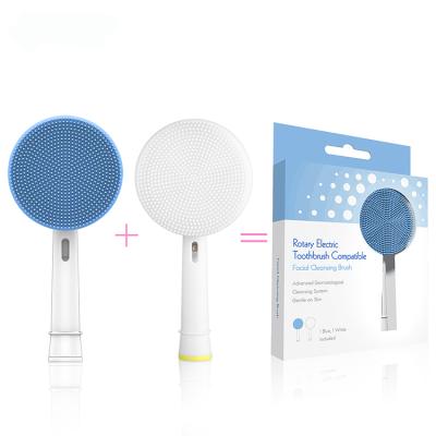 China Factory Sale Brush Silicone DEEP CLEANING Facial Cleansing Brush For Electric Toothbrush Rechargeable Facial Brush for sale