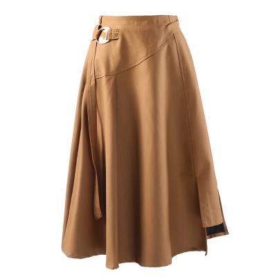 China Breathable umbrella skirt for girls designer long skirts 2022 new shigh-waisted box-pleat skirt for sale