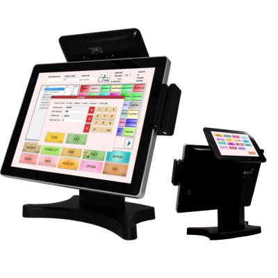 China Touch Screen Touch Winds Restaurant Screen Machine Supermarket Printer Software Dual Wifi POS System Integrated Cash Register for sale