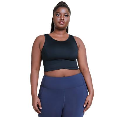 China LIFTJOYS Breathable Plus Size Black 4 Way Stretch Athleisure Xxxxl Workout Wear Yoga Gym Fitness Sports Bra High Impact Quick Dry Bra for sale