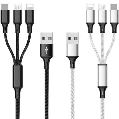 China Charging 3 in 1 Charging Phone Cable USB Charger Type-C Cable USBC Cable for Game for sale