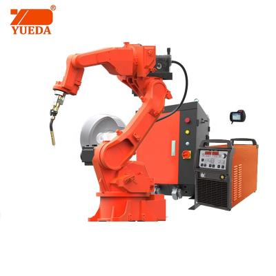 China Automatic Welding 6 Axis CNC Welding Robot Arm CO2 MIG MAG Welding Robot Automatic Welding Industrial Robot Station for sale