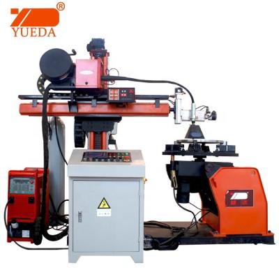 China Good Quality Electricity and Telecommunication Tower Rod Production Lathe Rod Flange Group Welding Machine / Hubbed Flange Welding Equipment for sale