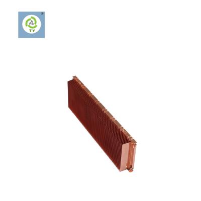 China Custom Led Lighting 160mm Heat Sink Skiving Copper Heatsink Customized Aluminum Alloy Die Casting for sale