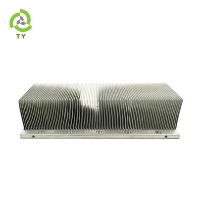 China Heatsink High Performance Aluminum 6063 Skived Radiator Heatsink For Controllers R&D Design Skived Fin Heatsink for sale