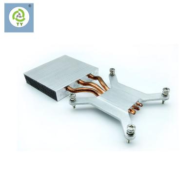 China CPU heat pipe server heatsink computer loop fin heatpipe heatpipe 50-150W radiator around ODM/OEM for sale