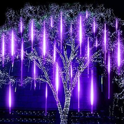 China Meteor Shower Lights 8 Tube Icicle Snow Autumn String Cascading Fairy Lights Falling Rain Decoration Lights, Waterproof LED Meteor Shower Lights for sale