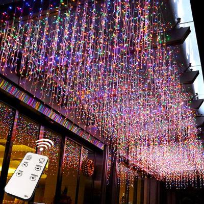 China Beautiful Icicle Light String LED Water Drop Electric Fairy Curtain For Christmas Outdoor Garden Party for sale