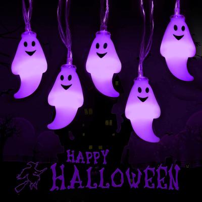 China 8 Modes 2021 New 30 LED Party Holiday Use Battery Operated Ghost Indoor String Light Decorative Lights for sale