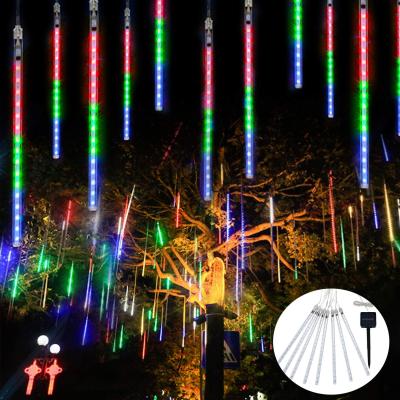 China Led Meteor Shower Rain Lights Outdoor Amazon Hot Sale Holiday Snowfall LED Meteor Rain Tube Lights For Garden Decoration Meteor Light for sale