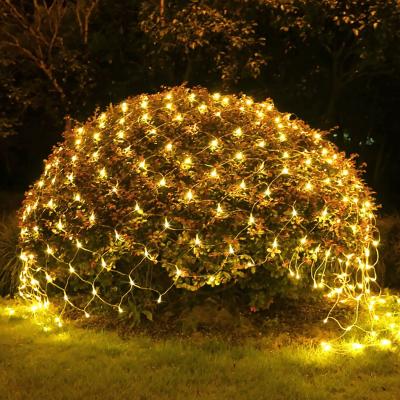 China Waterproof Color Mesh Lights Fairy String Color net commercial use changing led net lights for bushes tree wrap patio for sale