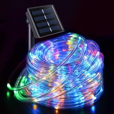 China Solar Led String Lights 200 LED Fairy Lights Solar Energy String Tube Led String Light Outdoor Garden for sale