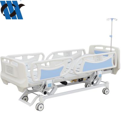 China YC-3618K Linak Motor YC-3618K Linak Electric Remote Hospital Bed Multifunctional ABS Handrails with CPR and Battery 3 Function Medical Bed for sale