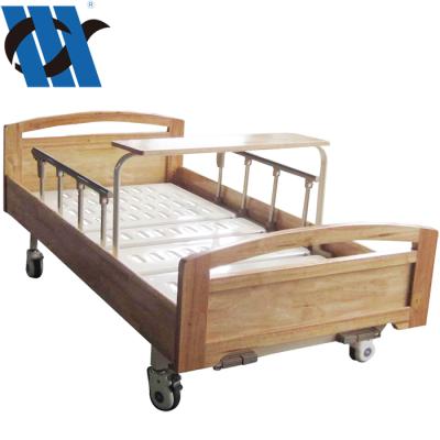 China YC-T2016L Youngcoln manual crank bed available in 10 days full size reasonable prices metal crank hospital bed with chest of drawers for sale