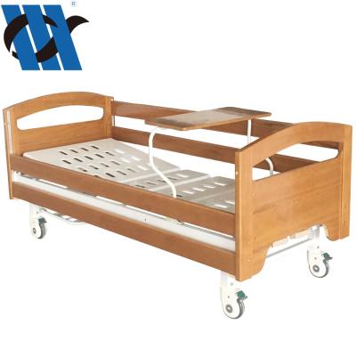 China Hospital Clinic YC-T2010L Two Function Medical Portable Medical Manual Hospital Bed With IV Pole for sale