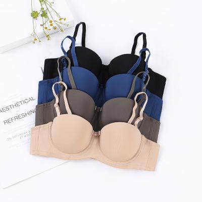 China One-piece fitted ties three quarter underwire push up sexy ladies bra lingerie underwear for women for sale