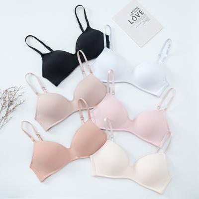 China New Design One Piece Plus Size Wireless Bra Thin Cup Push Up Bralette T-shirt Women Seamless Sexy Bra for sale