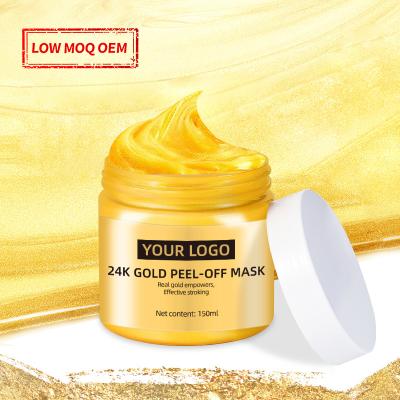 China Wholesale Moisturizer 24k Gold Mask OEM/ODM Anti Wrinkle And Moisturizing Collagen Peel Off Face Mask 24k Peel Off Gold Facial Mask for sale