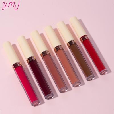 China Wholesale Private Label Lip Gloss Waterproof Foundation Lipstick Make Own Brand Private Label Custom Lip Gloss Matt Nude Lipgloss for sale