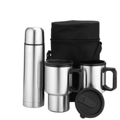 China Health Care Institute Zhejiang Manufacturer Custom Gift Stainless Steel Vacuum Flask With Cups For Promotion for sale