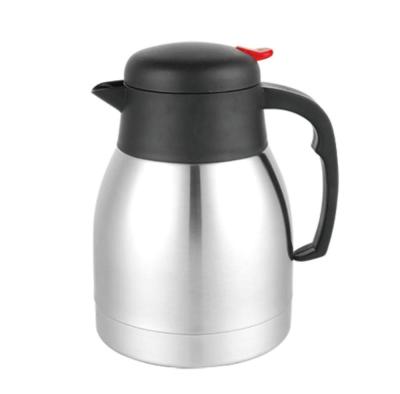 China Sustainable Double Wall Thermos Stainless Steel Vacuum Coffee Pot 1.5L for sale