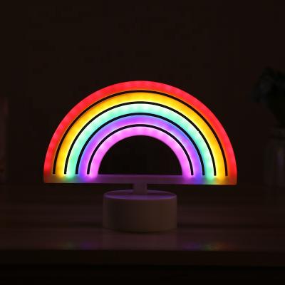 China Wholesale Plastic Rainbow Battery Power LED Pendant Light For Christmas Decoration for sale