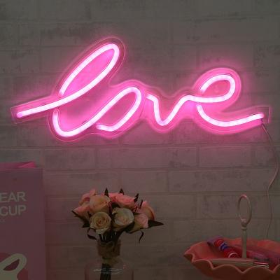 China LANDSCAPE LANDSCAPE led light led decoration sign love weeding acrylic neon design for sale