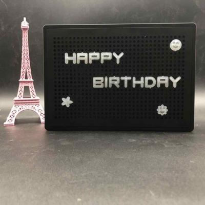 China Hotel Hotel Battery Operated A4 Advertising Board Led Box Light Peg Board With Letters Numbers Symbols For Christmas Decoration for sale