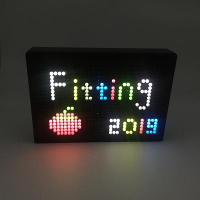 China Theme Park Battery Operated A5 Advertising Board Led Box Light Peg Board With Letters Numbers Symbols For Christmas Decoration for sale