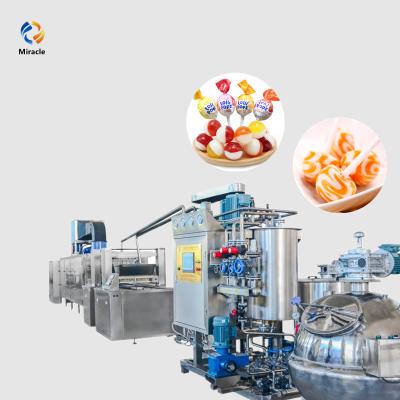 China Factory High Speed ​​Lollipop Making Machine Lollipop Candy Depositing Line for sale