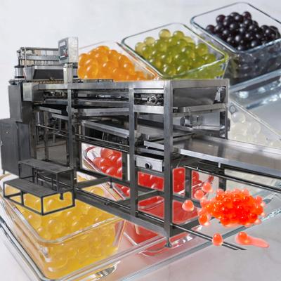 China 304 stainless steel fruit juice jumping boba production line jumping pearl maker boba making machine for sale