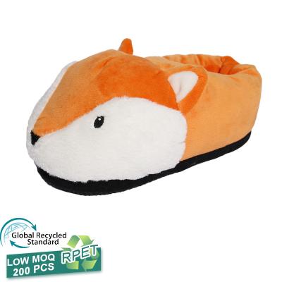 China Fashion Trend Fox Cardboard Plush Slippers Bedroom Indoor Slippers GRS Plushie Customized Customization RPET Gifts More Sizes for sale