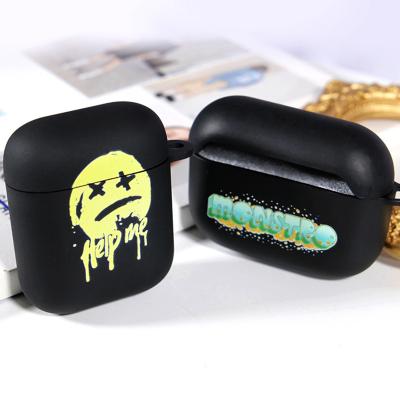 China For Earphone Soft TPU Cover Custom LOGO For Airpods Case Silicone Custom Design Copy For Airpods Pro Case Custom for sale