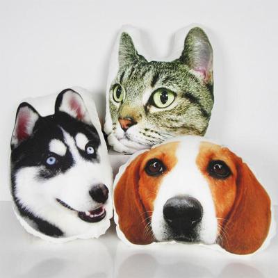 China Factory Custom Pet Pillow Anti Bacteria Form Husky Animal Cartoon Throw Pillow Creative Plush Sofa Anime Pillow for sale